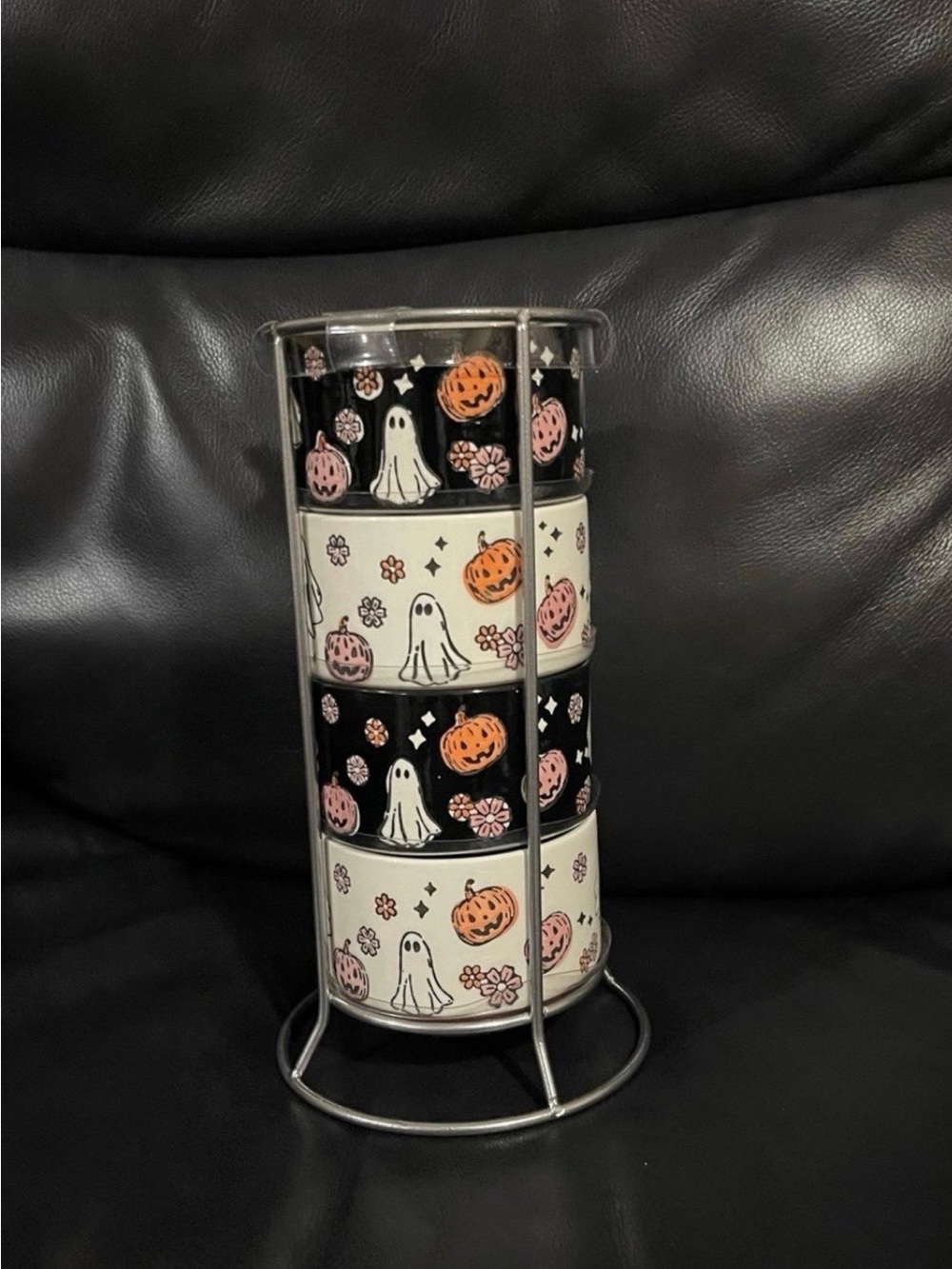 Potter’s Studio Halloween Pumpkin Ghost Mugs, Set of 4
